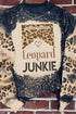 Black Leopard Junkie Crew Neck Sweatshirt